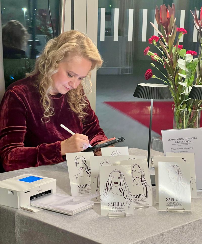 Stilingos svečių iliustracijos renginio metu