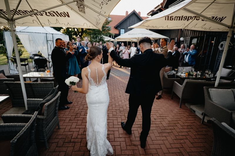 Rusne villa: Didžioji salė ir terasa