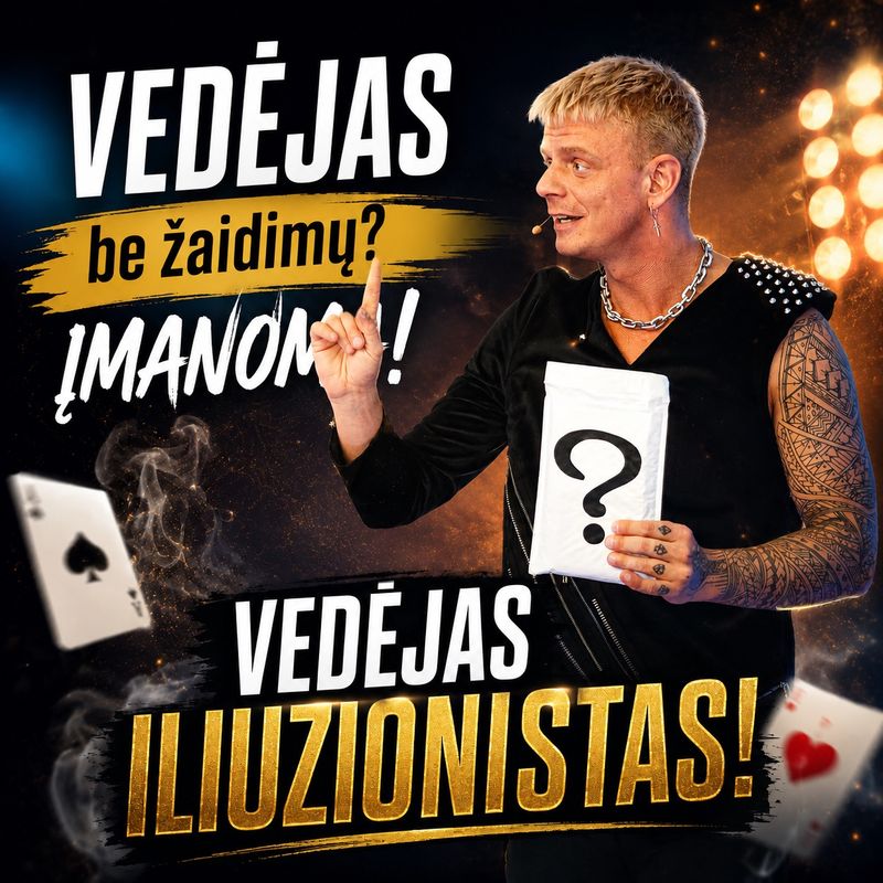 Vedėjas- iliuzionistas EMMAGiC